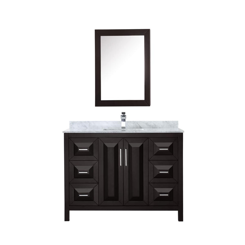 Daria 48" Free Standing Single Vanity Set with MDF Cabinet, Marble Vanity Top, Undermount Sink, and Medicine Cabinet - image 14