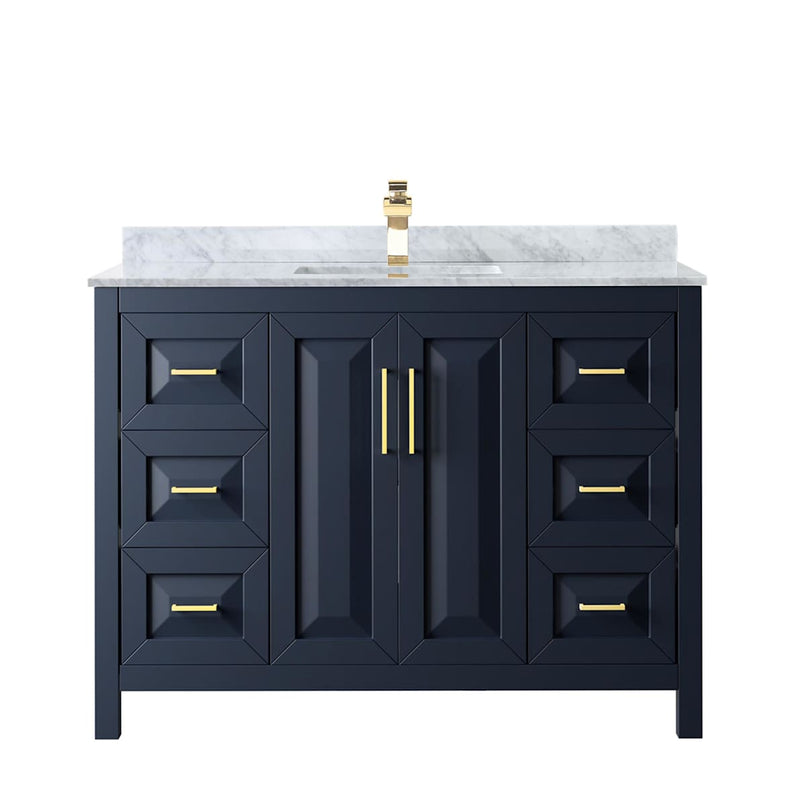 Daria 48" Free Standing Single Vanity Set with MDF Cabinet, Cultured Marble Vanity Top, and Undermount Sink - image 3