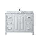 Daria 48" Free Standing Single Vanity Set with MDF Cabinet, Cultured Marble Vanity Top, and Undermount Sink - image 6