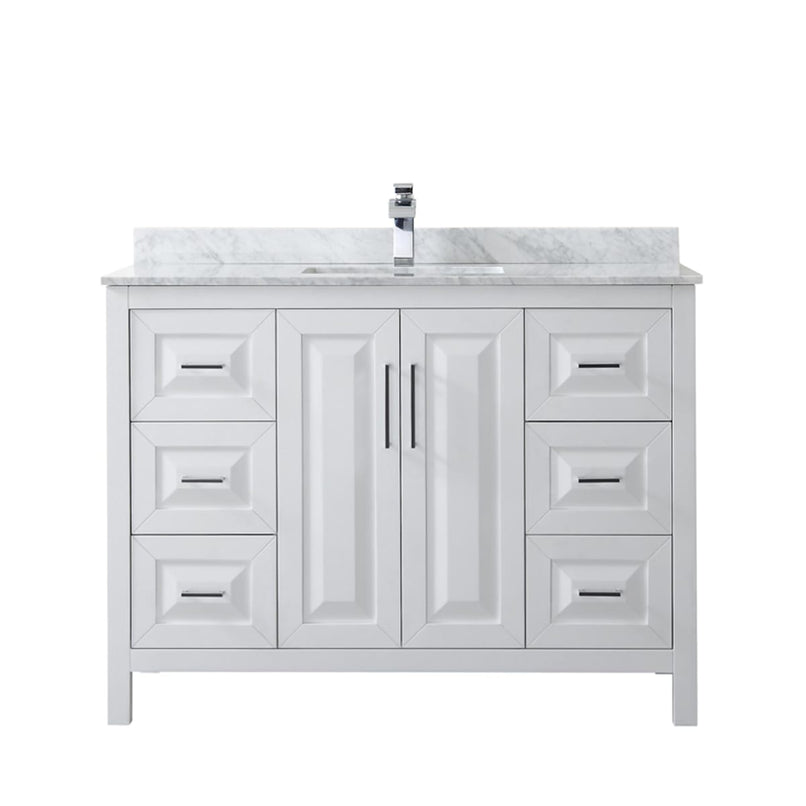 Daria 48" Free Standing Single Vanity Set with MDF Cabinet, Cultured Marble Vanity Top, and Undermount Sink - image 6