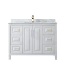 Daria 48" Free Standing Single Vanity Set with MDF Cabinet, Cultured Marble Vanity Top, and Undermount Sink - image 7