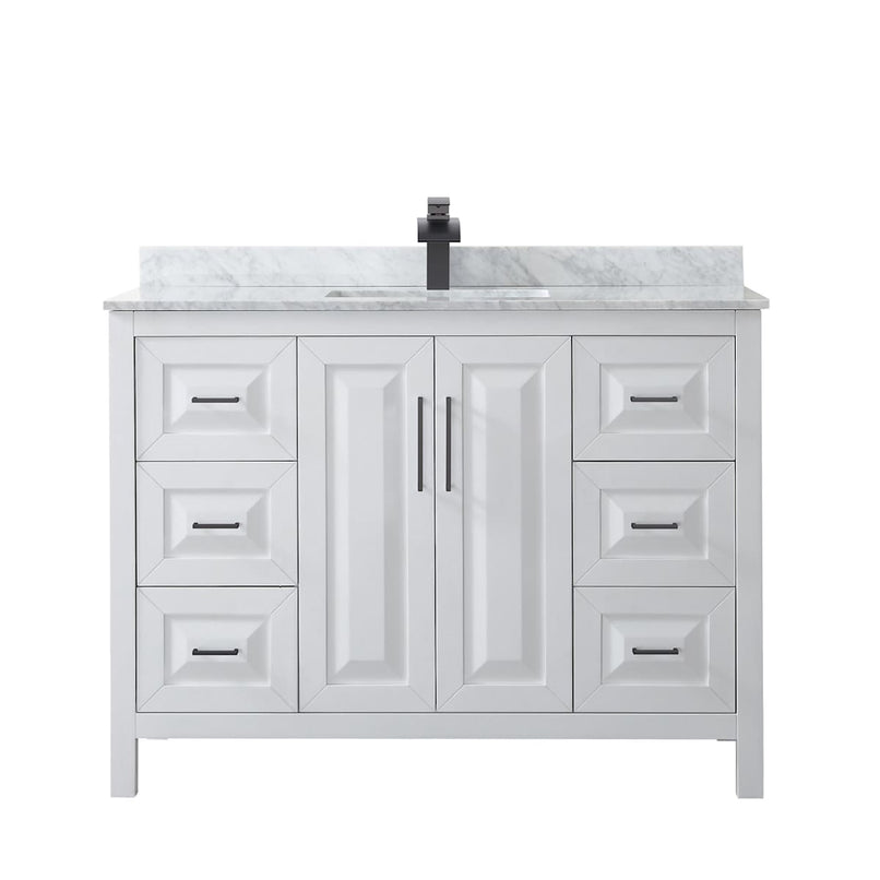 Daria 48" Free Standing Single Vanity Set with MDF Cabinet, Cultured Marble Vanity Top, and Undermount Sink - image 8