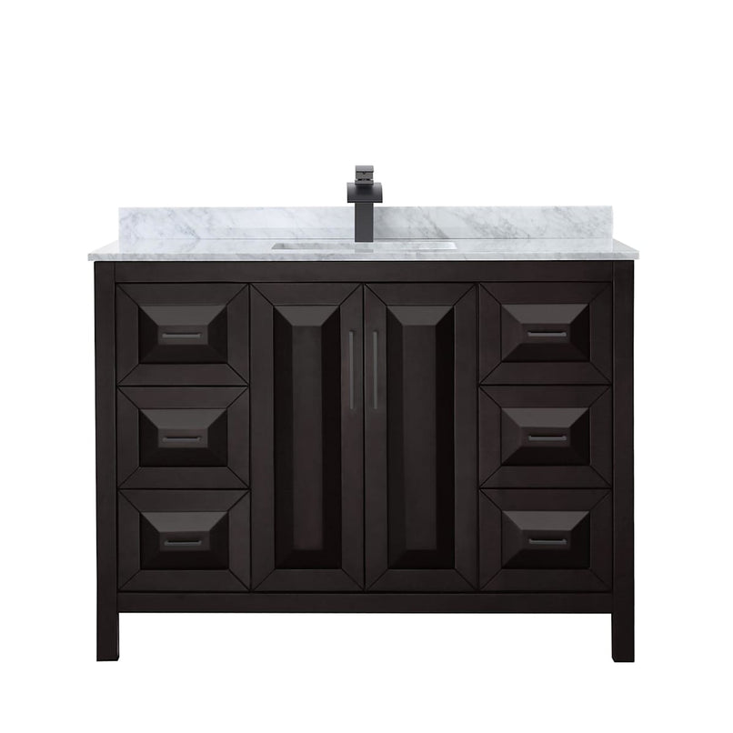 Daria 48" Free Standing Single Vanity Set with MDF Cabinet, Cultured Marble Vanity Top, and Undermount Sink - image 11