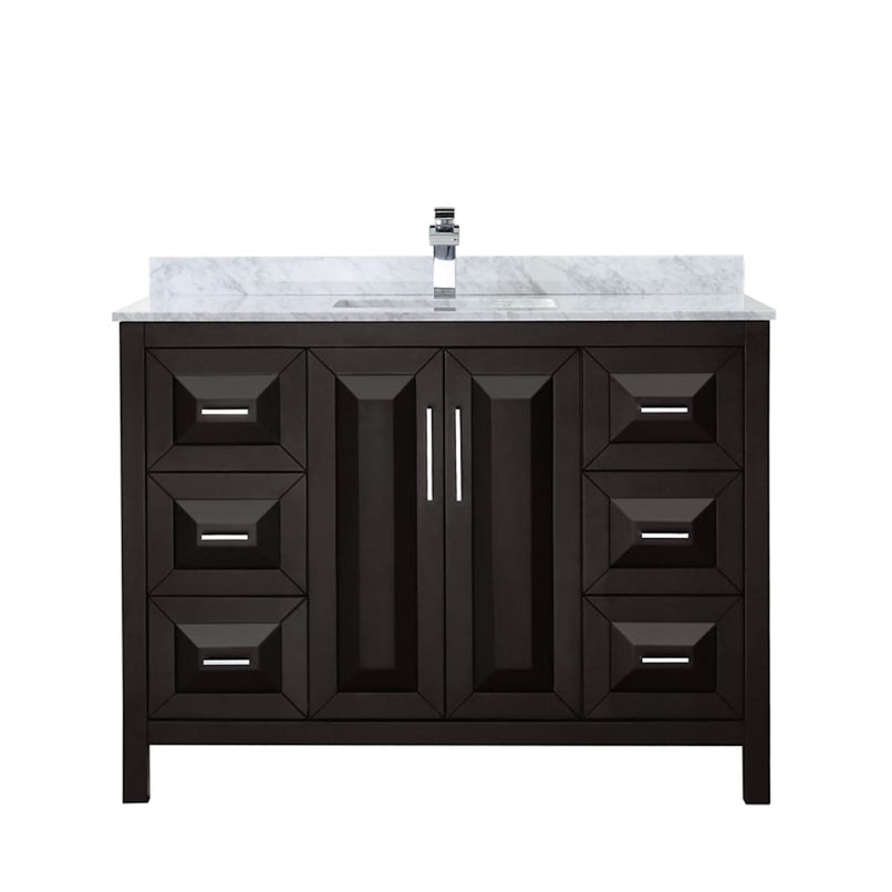 Daria 48" Free Standing Single Vanity Set with MDF Cabinet, Cultured Marble Vanity Top, and Undermount Sink - image 12