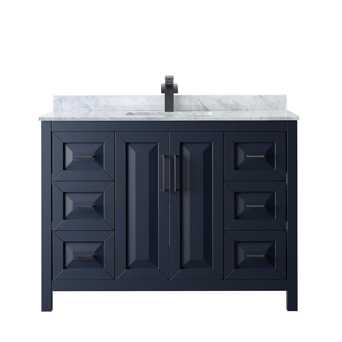 Daria 48" Free Standing Single Vanity Set with MDF Cabinet, Cultured Marble Vanity Top, and Undermount Sink - image 13