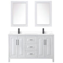 Daria 60" Free Standing Double Basin Vanity Set with Cabinet, Cultured Marble Vanity Top, and Framed Mirror - image 11