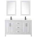 Daria 60" Free Standing Double Basin Vanity Set with Cabinet, Cultured Marble Vanity Top, and Framed Mirror - image 12