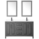 Daria 60" Free Standing Double Basin Vanity Set with Cabinet, Cultured Marble Vanity Top, and Framed Mirror - image 16