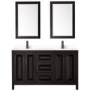 Daria 60" Free Standing Double Basin Vanity Set with Cabinet, Cultured Marble Vanity Top, and Framed Mirror - image 19