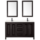 Daria 60" Free Standing Double Basin Vanity Set with Cabinet, Cultured Marble Vanity Top, and Framed Mirror - image 20