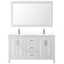 Daria 60" Free Standing Double Basin Vanity Set with Cabinet, Cultured Marble Vanity Top, and Framed Mirror - image 8