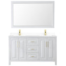 Daria 60" Free Standing Double Basin Vanity Set with Cabinet, Cultured Marble Vanity Top, and Framed Mirror - image 11