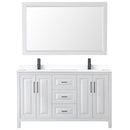 Daria 60" Free Standing Double Basin Vanity Set with Cabinet, Cultured Marble Vanity Top, and Framed Mirror - image 12