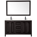 Daria 60" Free Standing Double Basin Vanity Set with Cabinet, Cultured Marble Vanity Top, and Framed Mirror - image 21