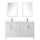 Daria 60" Free Standing Double Basin Vanity Set with Cabinet, Cultured Marble Vanity Top, and Medicine Cabinet - image 8