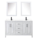 Daria 60" Free Standing Double Basin Vanity Set with Cabinet, Cultured Marble Vanity Top, and Medicine Cabinet - image 10