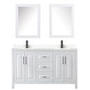 Daria 60" Free Standing Double Basin Vanity Set with Cabinet, Cultured Marble Vanity Top, and Medicine Cabinet - image 12