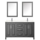 Daria 60" Free Standing Double Basin Vanity Set with Cabinet, Cultured Marble Vanity Top, and Medicine Cabinet - image 15