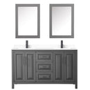 Daria 60" Free Standing Double Basin Vanity Set with Cabinet, Cultured Marble Vanity Top, and Medicine Cabinet - image 16