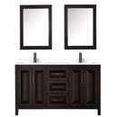 Daria 60" Free Standing Double Basin Vanity Set with Cabinet, Cultured Marble Vanity Top, and Medicine Cabinet - image 19