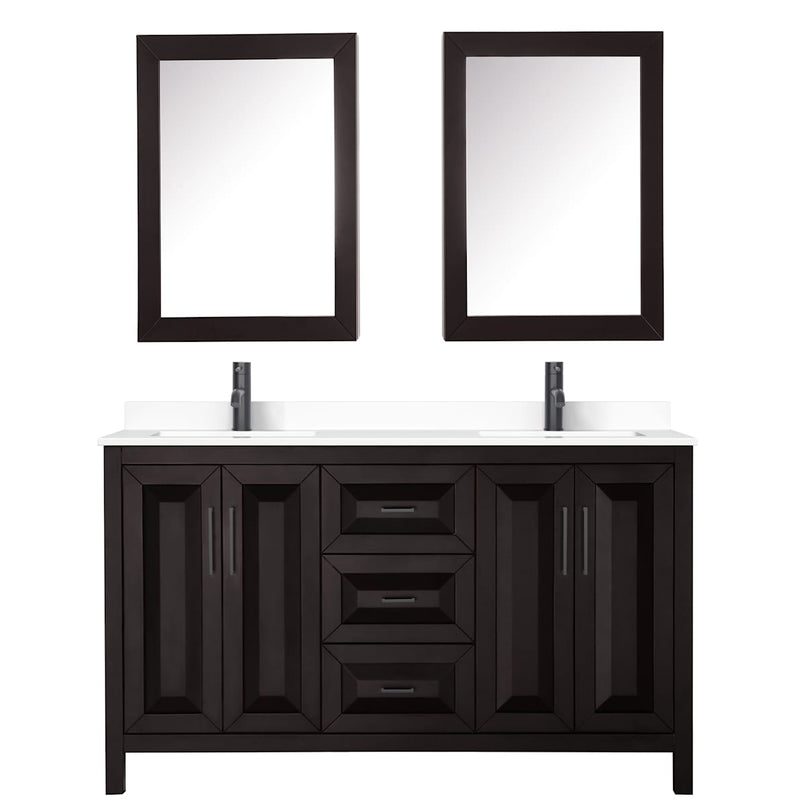 Daria 60" Free Standing Double Basin Vanity Set with Cabinet, Cultured Marble Vanity Top, and Medicine Cabinet - image 19