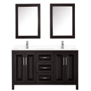 Daria 60" Free Standing Double Basin Vanity Set with Cabinet, Cultured Marble Vanity Top, and Medicine Cabinet - image 21
