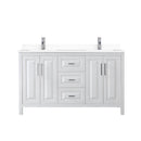 Daria 60" Free Standing Double Basin Vanity Set with Cabinet and Cultured Marble Vanity Top - image 7