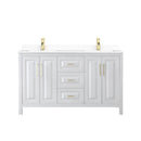 Daria 60" Free Standing Double Basin Vanity Set with Cabinet and Cultured Marble Vanity Top - image 9