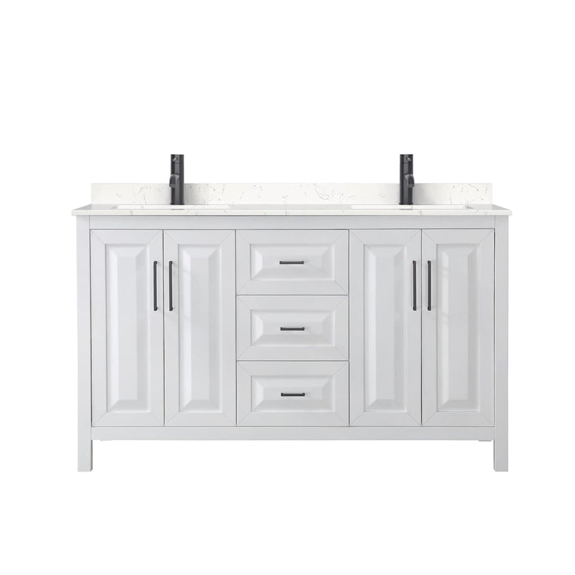 Daria 60" Free Standing Double Basin Vanity Set with Cabinet and Cultured Marble Vanity Top - image 11