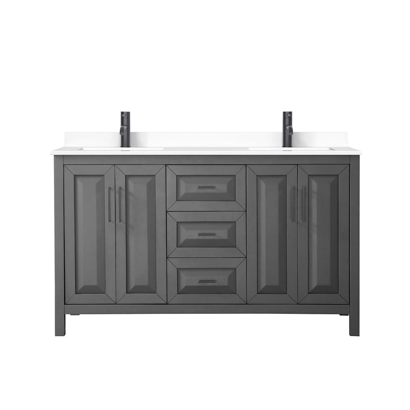 Daria 60" Free Standing Double Basin Vanity Set with Cabinet and Cultured Marble Vanity Top - image 14