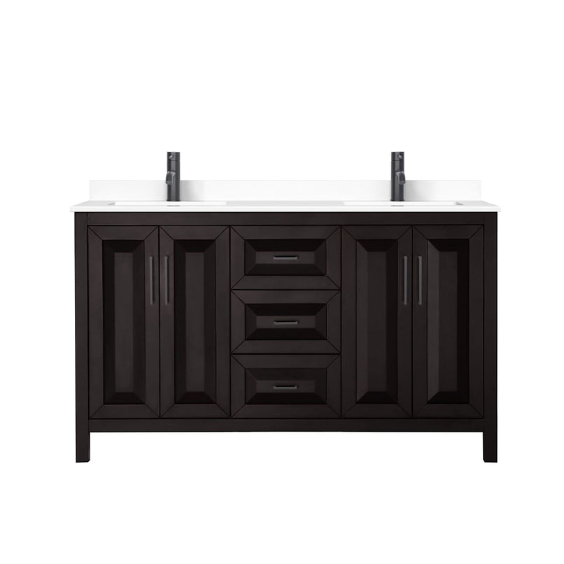 Daria 60" Free Standing Double Basin Vanity Set with Cabinet and Cultured Marble Vanity Top - image 16