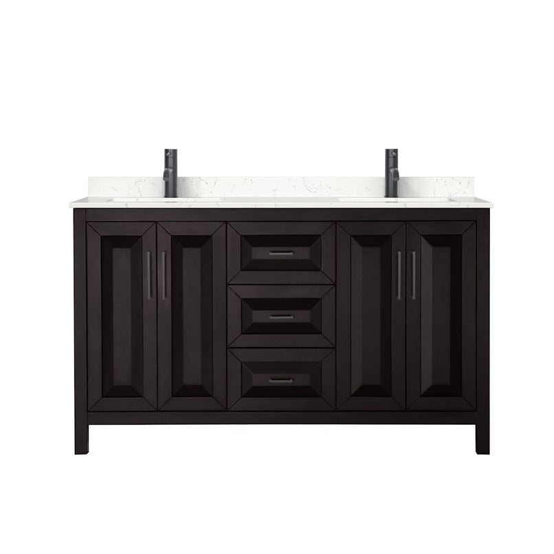 Daria 60" Free Standing Double Basin Vanity Set with Cabinet and Cultured Marble Vanity Top - image 17