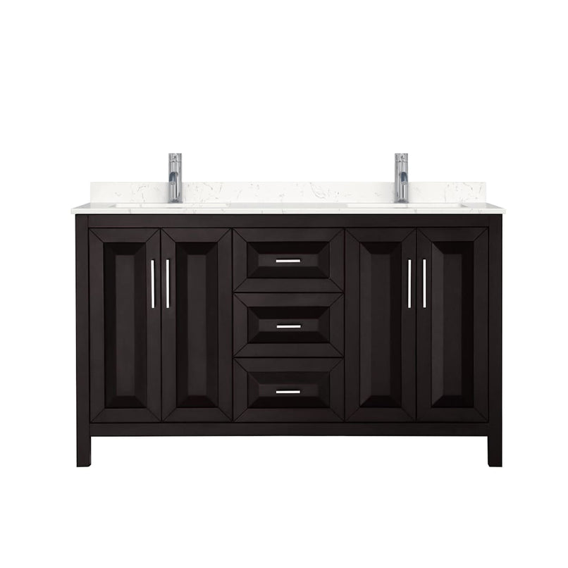 Daria 60" Free Standing Double Basin Vanity Set with Cabinet and Cultured Marble Vanity Top - image 19