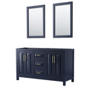 Daria 59" Double Free Standing Vanity Cabinet - Less Vanity Top - image 1