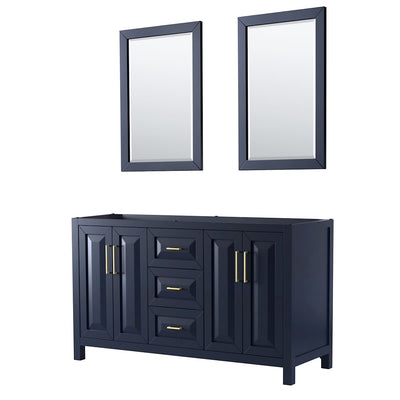 Daria 59" Double Free Standing Vanity Cabinet - Less Vanity Top - image 1