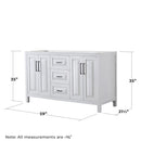 Daria 59" Double Free Standing Vanity Cabinet Only - Less Vanity Top - image 4