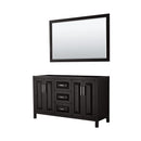 Daria 59" Double Free Standing Vanity Cabinet - Less Vanity Top - image 1