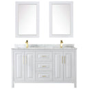 Daria 60" Free Standing Double Vanity Set with MDF Cabinet, Marble Vanity Top, 2 Undermount Sinks, and 2 Framed Mirrors - image 8