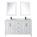 Daria 60" Free Standing Double Vanity Set with MDF Cabinet, Marble Vanity Top, 2 Undermount Sinks, and 2 Medicine Cabinets - image 10
