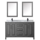 Daria 60" Free Standing Double Vanity Set with MDF Cabinet, Marble Vanity Top, 2 Undermount Sinks, and 2 Medicine Cabinets - image 12