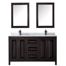 Daria 60" Free Standing Double Vanity Set with MDF Cabinet, Marble Vanity Top, 2 Undermount Sinks, and 2 Medicine Cabinets - image 13
