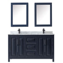 Daria 60" Free Standing Double Vanity Set with MDF Cabinet, Marble Vanity Top, 2 Undermount Sinks, and 2 Medicine Cabinets - image 15