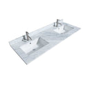 Daria 60" Free Standing Double Vanity Set with MDF Cabinet, Marble Vanity Top, and 2 Undermount Sinks - image 4