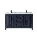 Daria 60" Free Standing Double Vanity Set with MDF Cabinet, Marble Vanity Top, and 2 Undermount Sinks - image 13