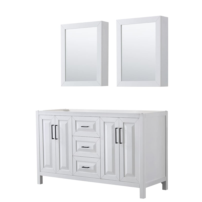 Daria 59" Double Free Standing Vanity Cabinet - Less Vanity Top - image 1