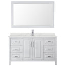 Daria 60" Free Standing Single Basin Vanity Set with Cabinet, Quartz Vanity Top, and Framed Mirror - image 11