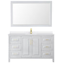 Daria 60" Free Standing Single Basin Vanity Set with Cabinet, Quartz Vanity Top, and Framed Mirror - image 12