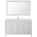 Daria 60" Free Standing Single Basin Vanity Set with Cabinet, Quartz Vanity Top, and Framed Mirror - image 16
