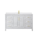 Daria 60" Free Standing Single Basin Vanity Set with Cabinet and Quartz Vanity Top - image 11