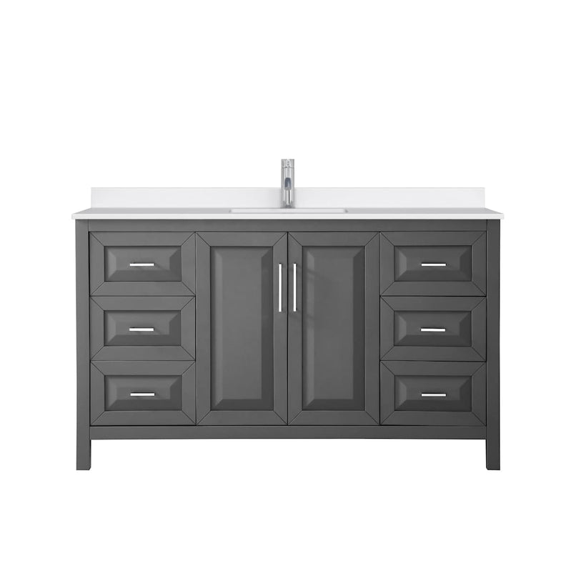 Daria 60" Free Standing Single Basin Vanity Set with Cabinet and Quartz Vanity Top - image 15